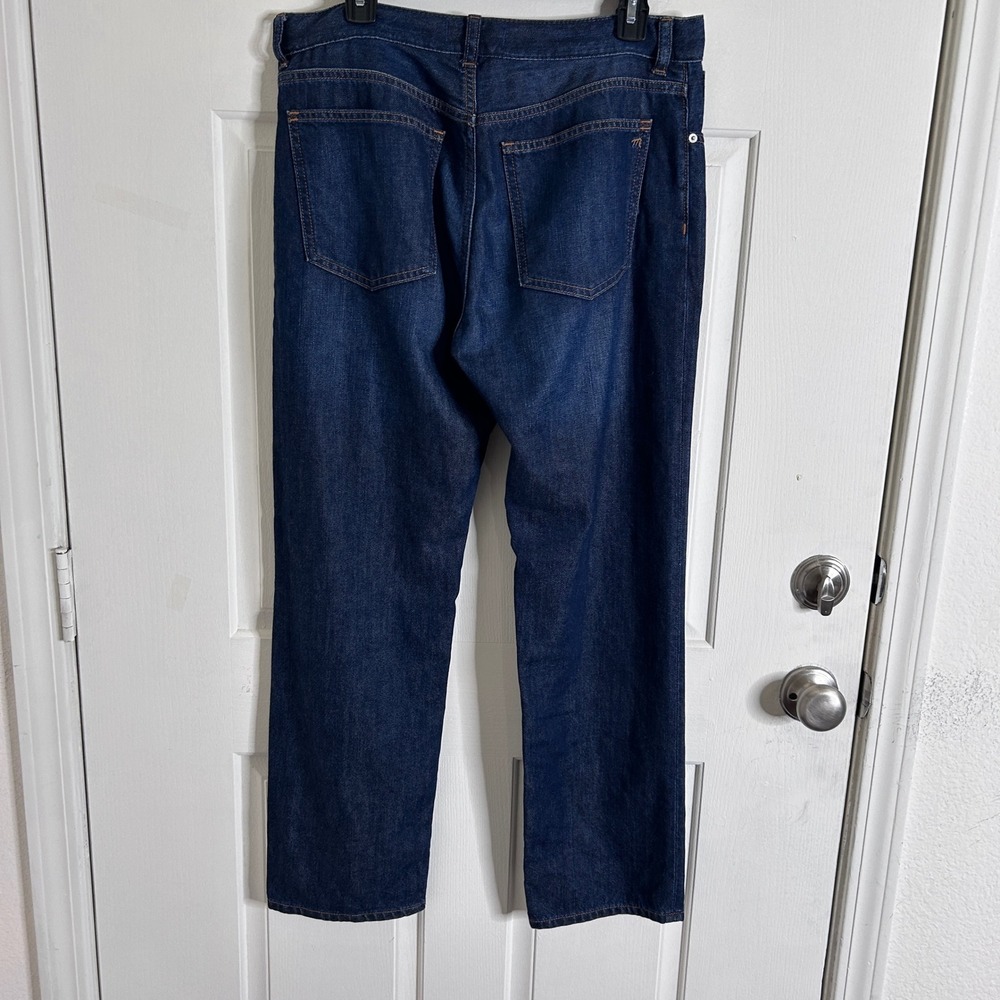 Madewell The Dean Easy Straight Jean in SoftDrape Linen Blend Button Fly size 28 - Picture 9 of 12